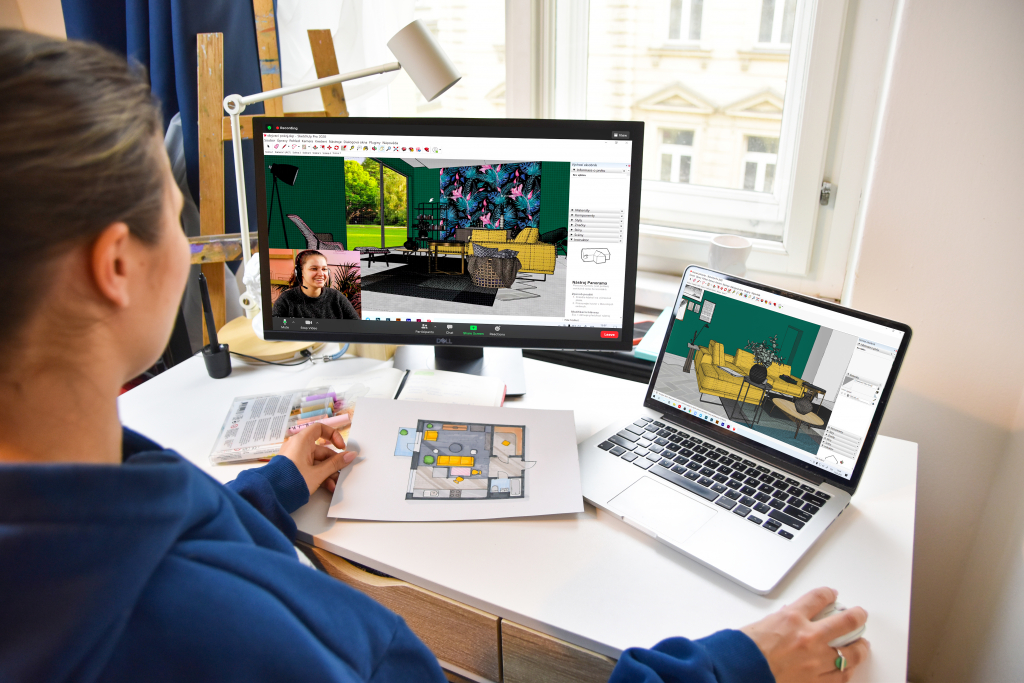 Online Short Course. Home Interior Design for Beginners - Draw Place